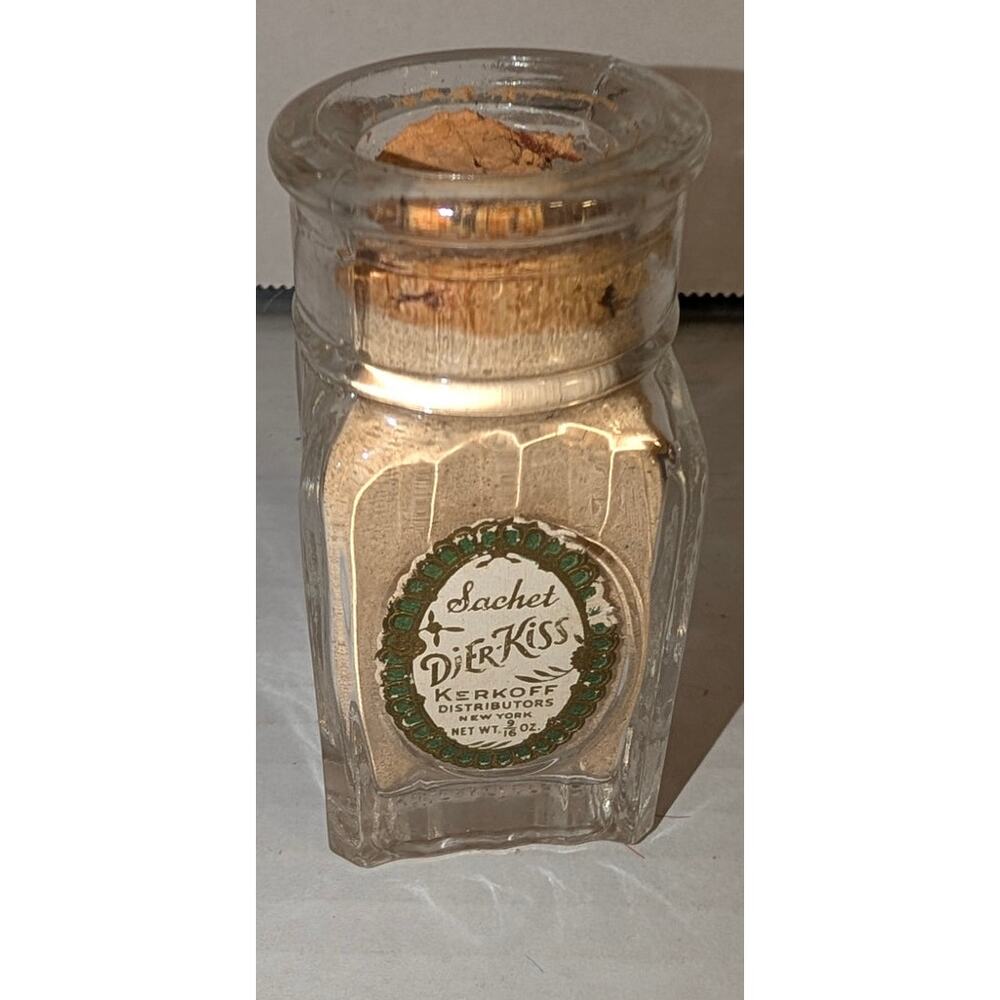 1940s Rare Dier-Kiss Perfume Sachet Kerkoff Original Label Full